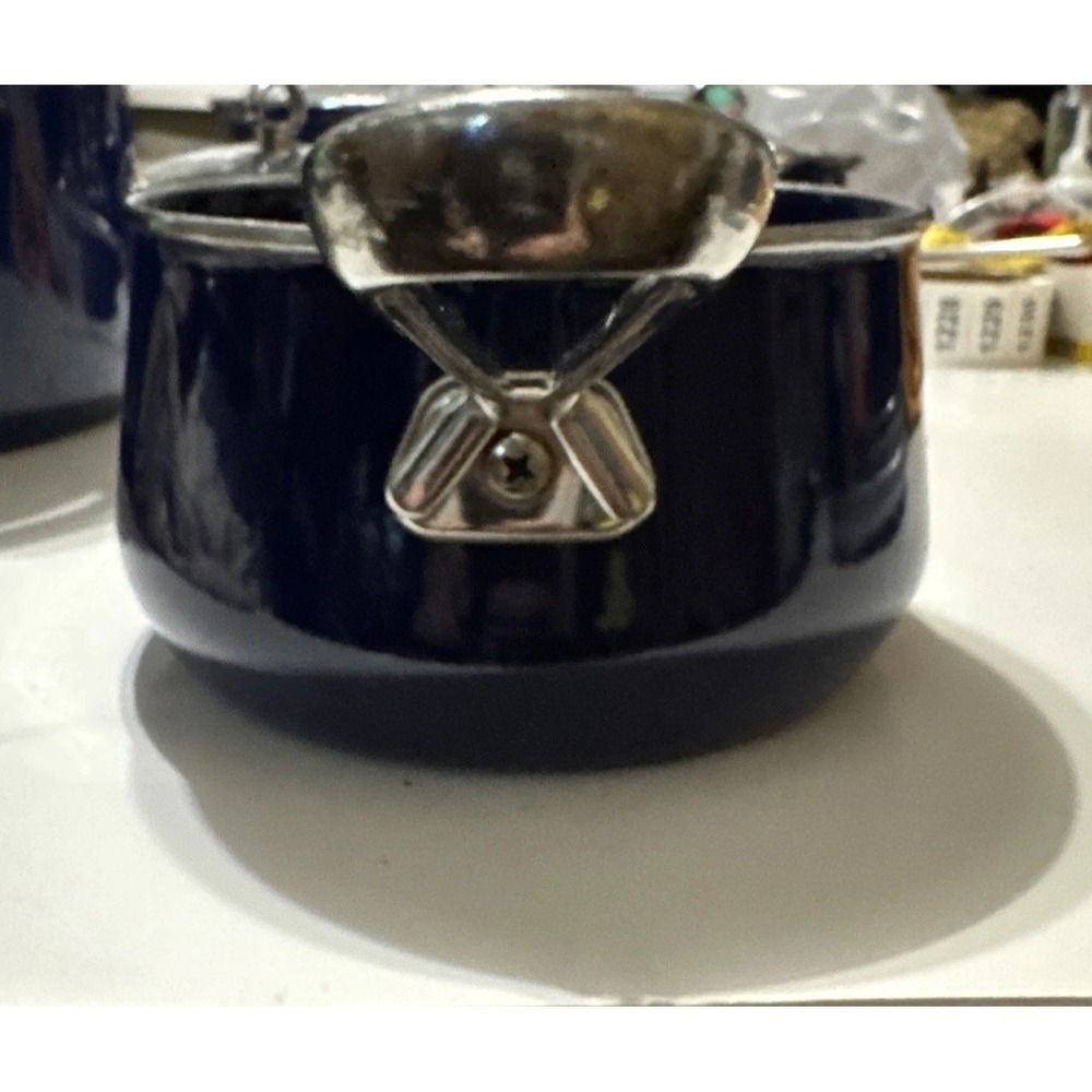 Cobalt Blue Chantal Enamel on Steel 2 Qt Saucepan
